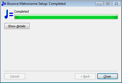 Fourth page of installer - Completed